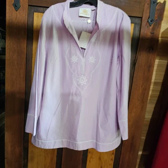 NWT Nico Blue lilac tunic top XL - Picture 1 of 6